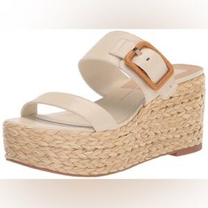 Dolce Vita Women's Thorin Wedges Ivory Sandals Size 7
